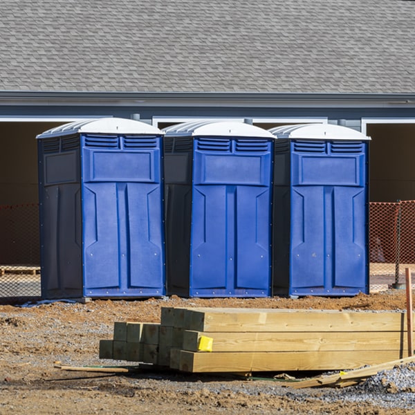 what is the maximum capacity for a single porta potty in Williston